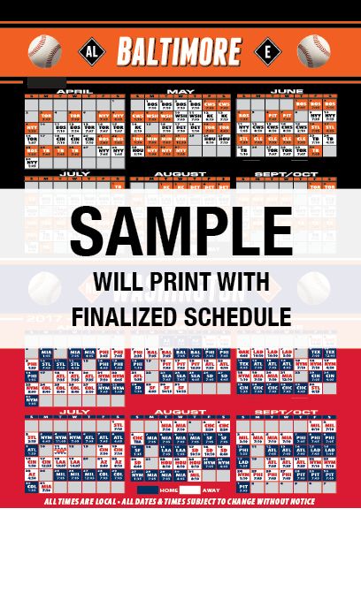 Real Estate Baseball Schedules